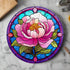 Peony Circular Glass Suncatcher Worktop Saver